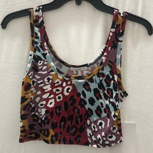 J&G animal print tank top